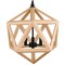Cwi Lighting Lante 3 Light Pendant With Black & Wood Finish 9945P17-3-101 - alternate 2
